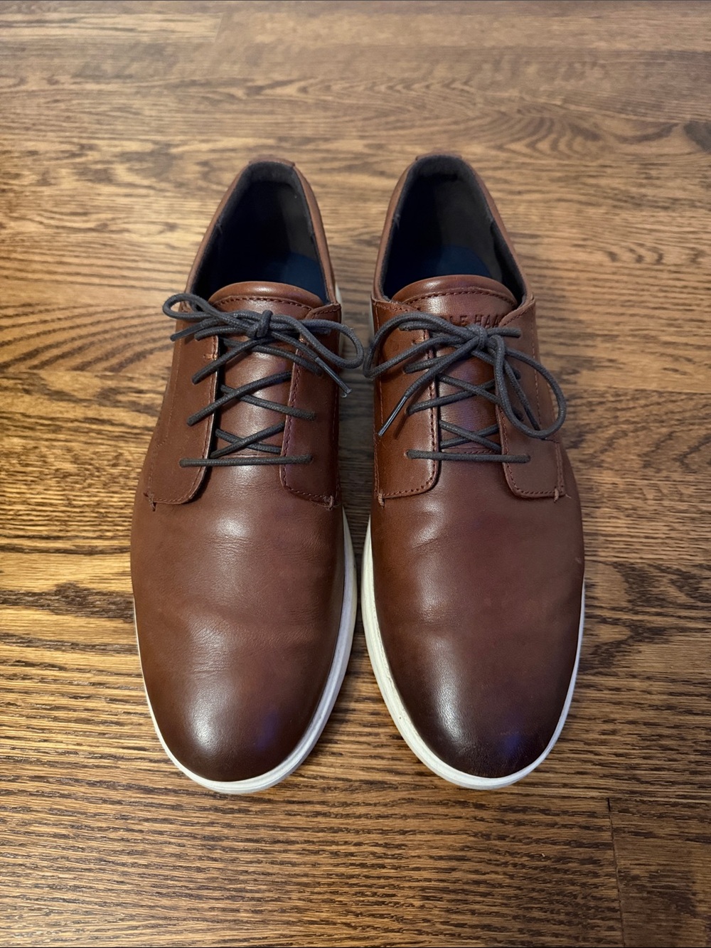 Cole Haan Grand OS Brown Leather Lace Up Dress Sneakers 11.5